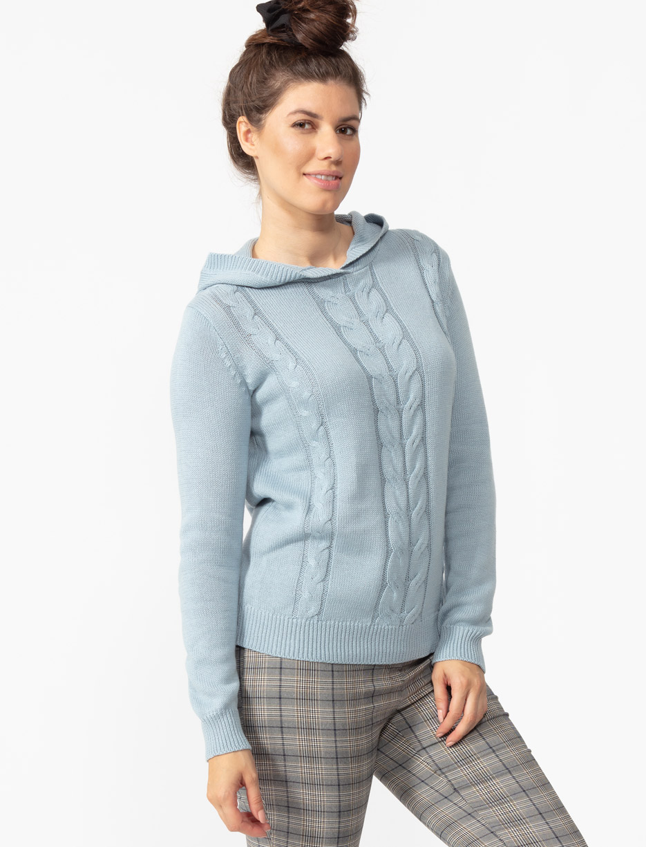 chandail bleu pale
